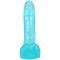 Фалоімітатор Doc Johnson Crystal Jellies - 7 Inch Realistic Cock with Balls - Teal