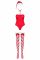 Боді Obsessive Kissmas teddy red L/XL (м'ята упаковка!!!)