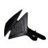 Маска на очі LOCKINK Vixen Blindfold, чорна, натуральна шкіра, регульований обсяг