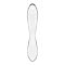 Двосторонній скляний дилдо Satisfyer Dazzling Crystal 1 Transparent (м'яте паковання!!!)
