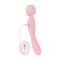 Двосторонній масажер-вібратор Good Vibes Only – SIMI Double-Sided Wand Vibrator Soft Silicone – Pink