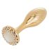 Металева анальна пробка LOCKINK SEVANDA Pearl Pear-shape Anal Plug, зі штучною перлиною