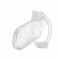 Клітка для пеніса LOCKINK SEVANDA Plastic Penis Chastity Cage, прозора, 3 кільця різних розмірів