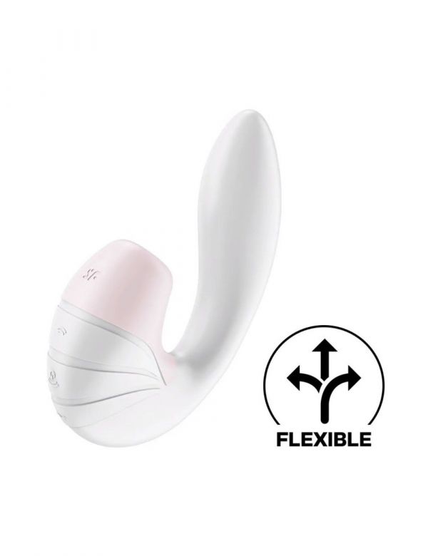 Вакуумний вібратор Satisfyer Supernova White, 2 положення стовбура