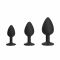 Набір силіконових анальних пробок BMS Roses Til’ Dawn Silicone Anal Plug Kit (пошкоджене паковання!!!)