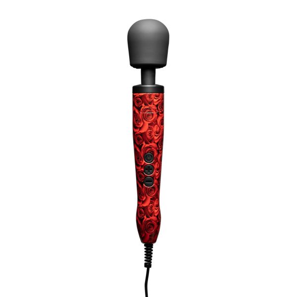 Вібромасажер DOXY Original ROSE PATTERN, дуже потужний, живлення 220В, пульсівні вібрації