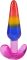Набір анальних пробок Doc Johnson Crystal Jellies - Anal Trainer Set - Rainbow (м'яте паковання!!!)