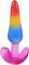 Набір анальних пробок Doc Johnson Crystal Jellies - Anal Trainer Set - Rainbow (м'яте паковання!!!)
