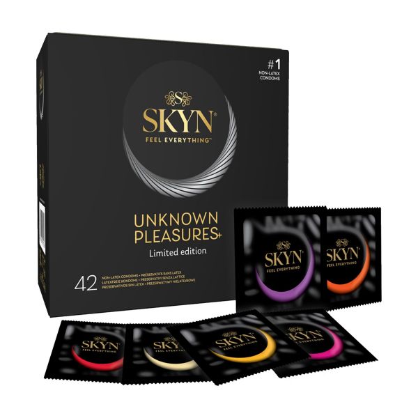 Безлатексні преміум-презервативи SKYN Unknown Pleasures 42 шт, 6 різних видів
