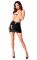 Спідниця Noir Handmade F341 Powerwetlook and lace skirt - L