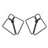 Затискачі для сосків LOCKINK Minimalism Nipple Clamps, сріблясті