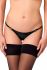 Трусики Noir Handmade P014 Dominae PVC panty with silver clasp S