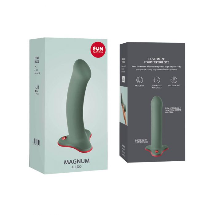 Фалоімітатор Fun Factory MAGNUM, оливковий (м'яте паковання!!!)
