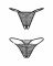 Набір трусиків з доступом Obsessive Bianca 2-pack crotchless thong 2XL/3XL