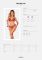 Комплект Obsessive Ms Merrilo 2-pcs set, M/L, м’який бюстгальтер та трусики з доступом і з помпоном