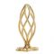 Металева анальна пробка LOCKINK SEVANDA Hollow Spiral Golden, M, золотиста, діаметр 3 см