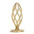 Металева анальна пробка LOCKINK SEVANDA Hollow Spiral Golden, S, золотиста, діаметр 2,6 см