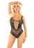 Боді зі стразами Leg Avenue Rhinestone Net and Lace Bodysuit One Size, Black