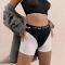 Трусики-бразиліана з фіксацією дилдо Strap-On-Me Harness Lingerie Idole – M – Black, високі
