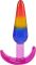 Набір анальних пробок Doc Johnson Crystal Jellies - Anal Trainer Set - Rainbow (м'яте паковання!!!)