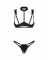 Комплект Obsessive Roccele 2-pcs crotchless set S/M