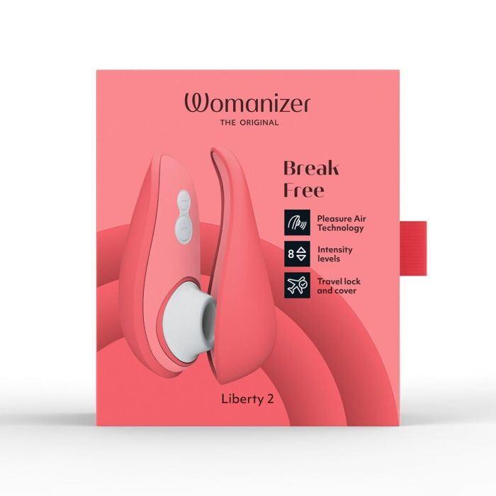 Вакуумний кліторальний стимулятор Womanizer Liberty 2 Vibrant Rose (м'яте паковання!!!)