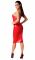 Сукня Noir Handmade F354 Red powerwetlook dress - S
