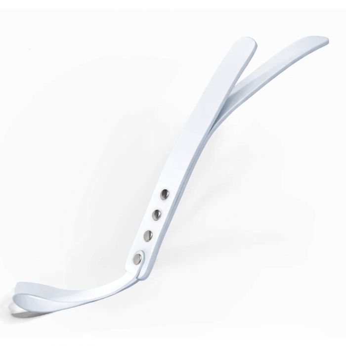 Падл двошаровий Feral Feelings Leather Mini Paddle White, натуральна шкіра