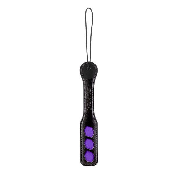Паддл Punishment – Purple Lips Paddle – Black, залишає слід у вигляді поцілунку
