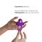 Ерекційне віброкільце Adrien Lastic Lingus MAX Violet з язичком для стимуляції клітора