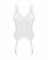 Корсет Obsessive Arrowel White corset S/M, з підв’язками для панчіх