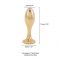 Металева анальна пробка LOCKINK SEVANDA Pearl Pear-shape Anal Plug, зі штучною перлиною