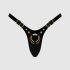 Трусики для страпона Strap-On-Me Leatherette Harness Fabulous - One Size - Black Glossy