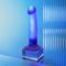 Дилдо, що світиться Strap-On-Me Glow-LED Dildo Purple - M