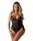 Тедді з доступом Obsessive Blomentis crotchless teddy, XS/S, прозоре, відкрита спина, низ-стрінги
