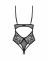 Тедді з доступом Obsessive Blomentis crotchless teddy, XS/S, прозоре, відкрита спина, низ-стрінги