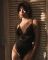 Тедді Obsessive Lobellis teddy, XS/S, чорне, ліф з м’якою чашкою, відкрита спина, низ-стрінги