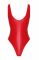 Боді Noir Handmade F352 Red powerwetlook body - 3XL