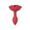Силіконова анальна пробка Lux Active с розой - Red Rose Silicone Anal Plug