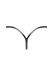 Трусики Noir Handmade P014 Dominae PVC panty with silver clasp M