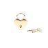 Замочок-сердечко Liebe Seele Heart Shape Padlock Gold (2 шт), універсальний