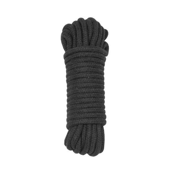 Бавовняна мотузка для шибарі Punishment – Bondage Rope – Black, 9,7 м, чорна