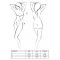 Комплект білизни Passion OFELIA SET OpenBra S/M, white, стрінги, відкритий ліф, широкий пояс