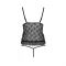 Боді монокіні з відкритими грудьми Passion JUSTINA BODY XXL/XXXL, black