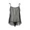 Сорочка прозора бебі-дол Passion MELANIA CHEMISE L/XL, black, трусики, на тонких бретелях