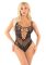 Боді зі стразами Leg Avenue Rhinestone Net and Lace Bodysuit One Size, Black