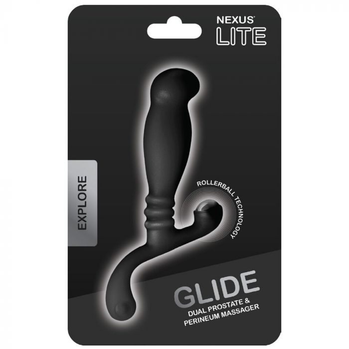 Масажер простати Nexus Glide Black для новачків, ультрастимулювальний, з масажером промежини