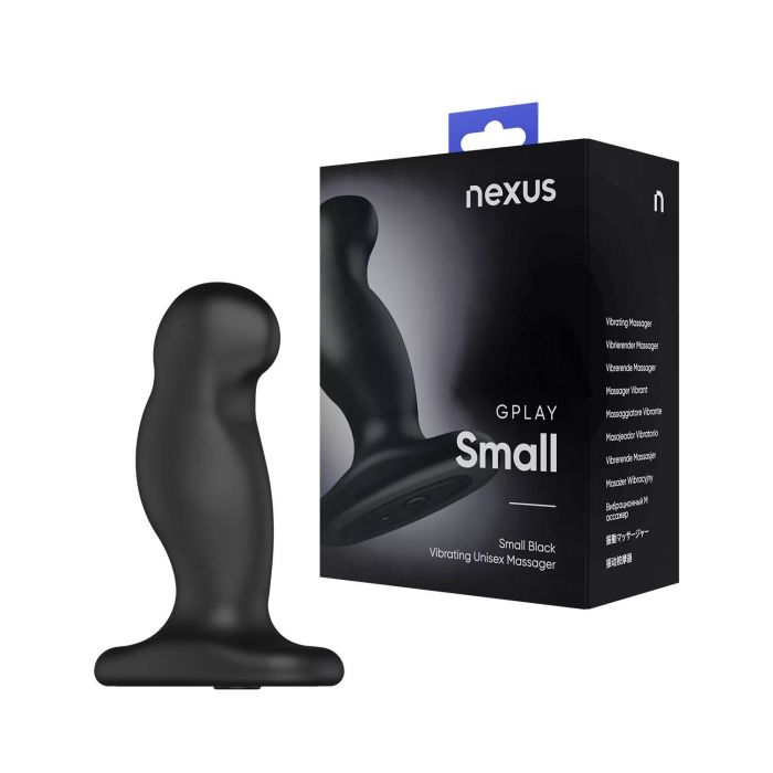 Вібромасажер простати Nexus G-Play Plus S Black, макс. діаметр 2,3 см, перезаряджуваний