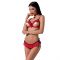 Комплект білизни Passion Exclusive CHERRY SET OpenBra L/XL, red, відкритий ліф, трусики-спідничка