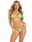 Боді-бікіні Leg Avenue Wrap around bikini bodysuit, One Size, салатове, на зав’язках, зі стразами